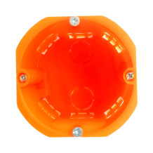Regulowana pomarańczowa puszka instalacyjna o średnicy 60mm i głębokości 45mm