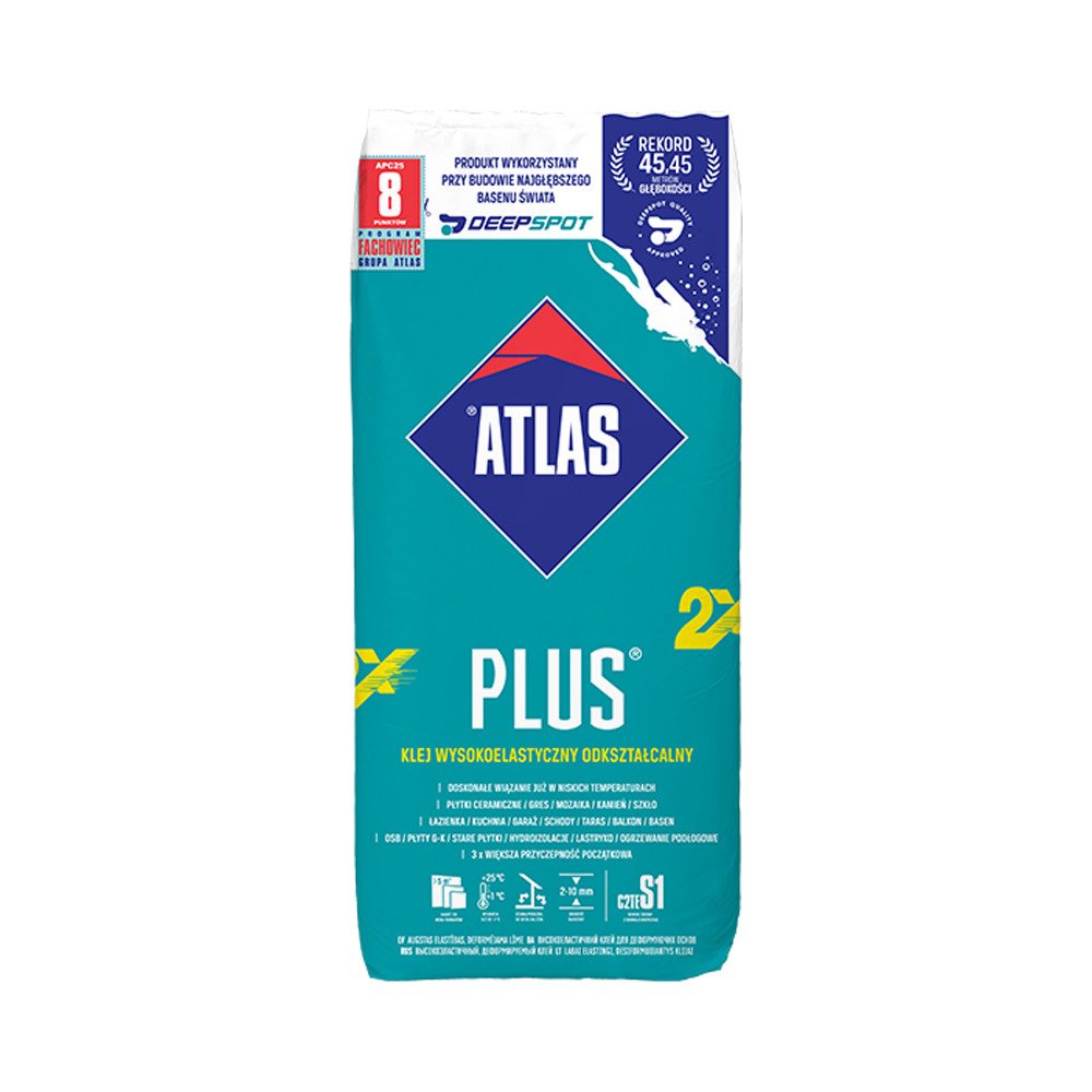 Atlas Plus Klej do płytek 25kg S1