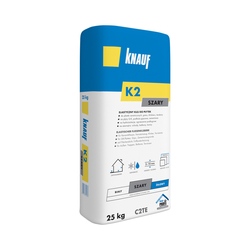 Knauf K2 Gres/Klinkier Klej do płytek 25kg