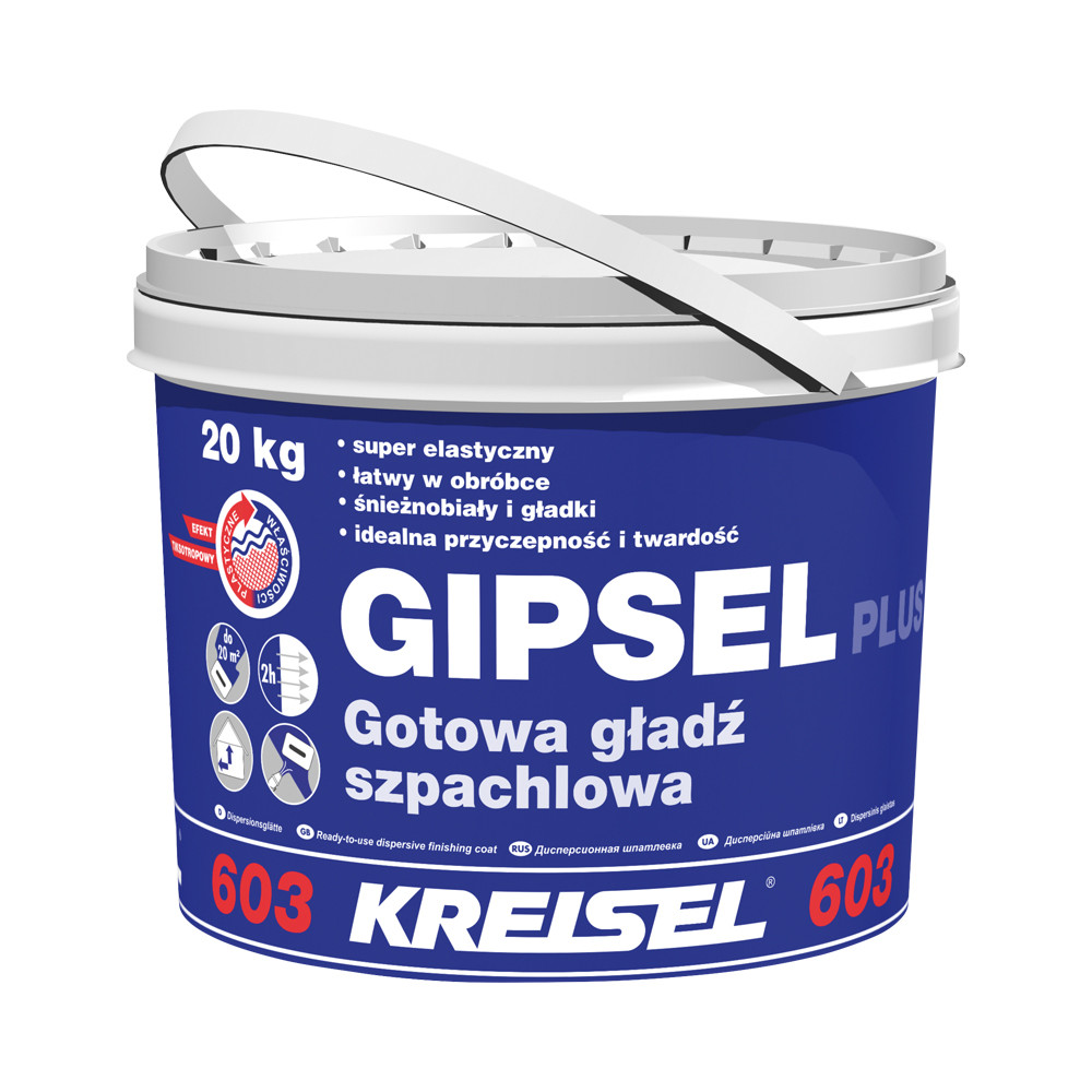 Kreisel Gipsel Plus 603 20kg Gotowa Gładź gipsowa