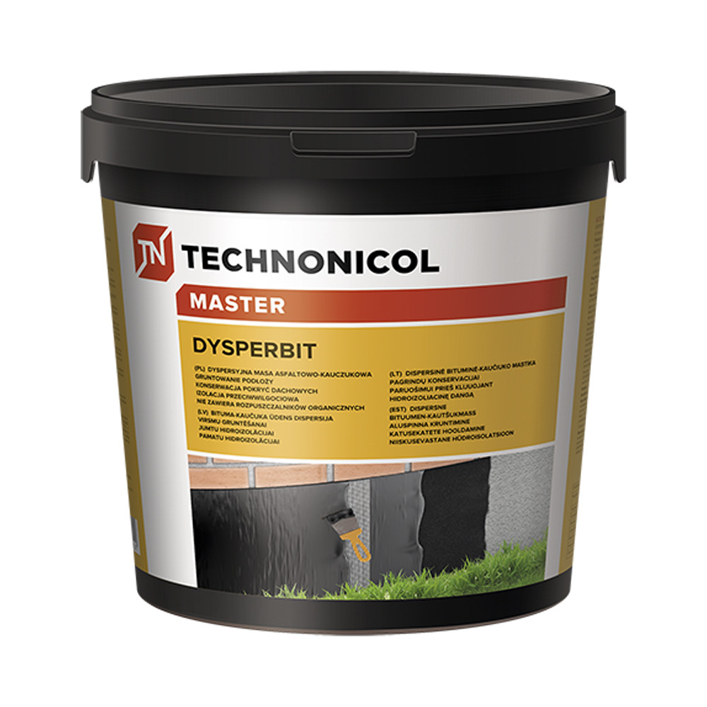 Technonicol Dysperbit 20kg masa asfaltowo-kauczukowa do konserwacji dachów i hydroizolacji