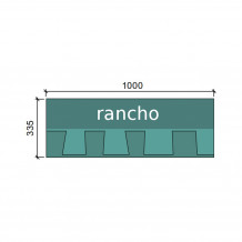 Schemat pokrycia dachowego Technonicol Rancho brąz