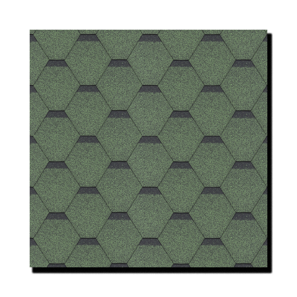 Gont bitumiczny hexagonalny plaster miodu Technonicol Hexagonal Rock Zielony