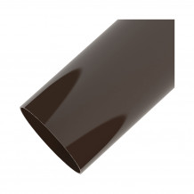 Plastikowa rura 63 mm Gamrat w kolorze brązowym i długości 3mb do rynny 75mm