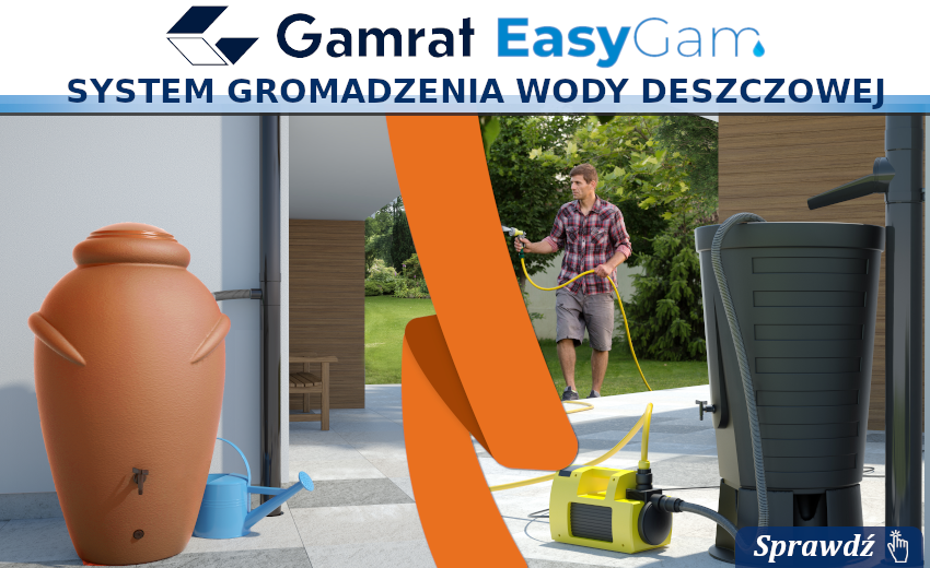 System gromadzenia wody deszczowej Gamrat EasyGam